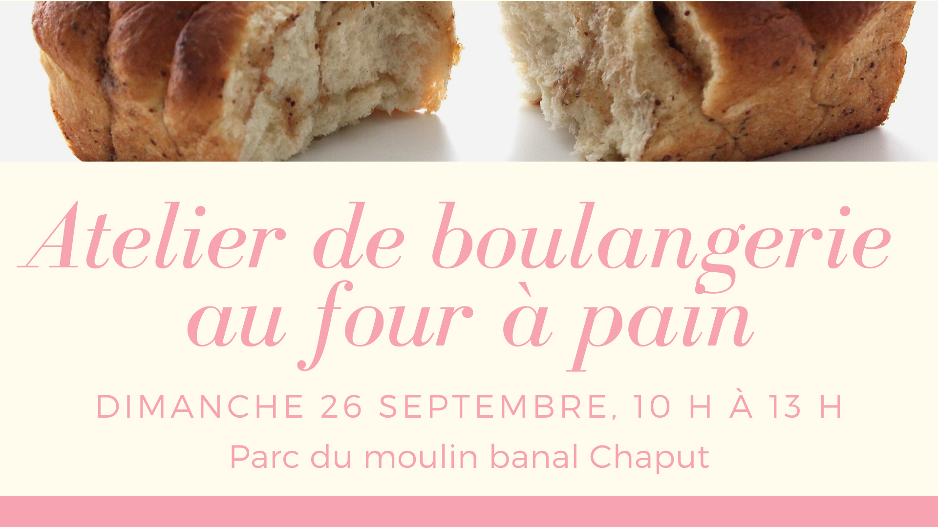 Atelier de boulangerie au four à pain